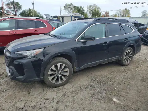 4S4BTANC8P3202467 — 2023 Subaru Outback, Передняя часть, фото до ремонта