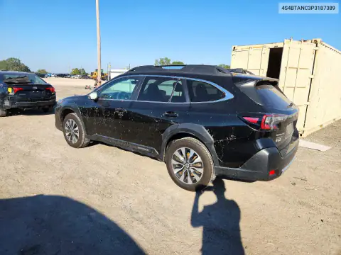 4S4BTANC3P3187389 — 2023 Subaru Outback, фото 2 з Copart, Дах