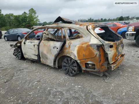 4S4BTAPC0S3244175 — 2025 Subaru Outback, фото 2 с аукциона Copart, Пожар