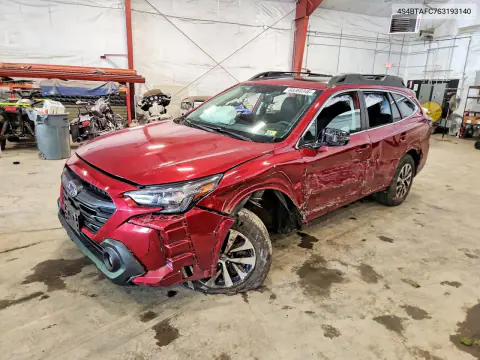 4S4BTAFC7S3193140 — 2025 Subaru Outback, Передняя часть, фото до ремонта
