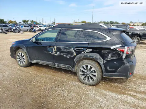 2025 Subaru Outback Touring VIN 4S4BTGPD5S3322423 фото 2