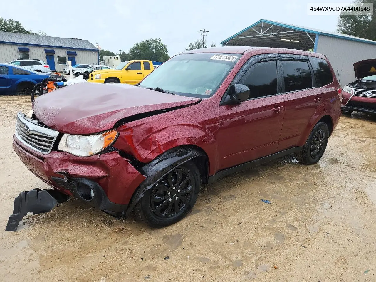 2009 Subaru Forrester VIN 454WX9GD7A4400548 фото 1