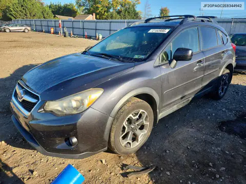 JF2GPAGC2E8344942 — 2014 Subaru XV, Передняя часть, фото до ремонта