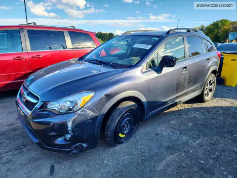 JF2GPACC2E8330321 — 2014 Subaru XV, Передняя часть, фото до ремонта