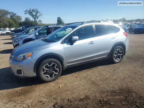 JF2GPALC8GH318922 — 2016 Subaru XV, Задняя часть, фото до ремонта