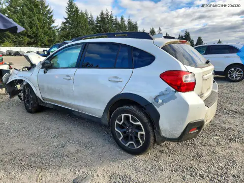 JF2GPAKC1HH204330 — 2017 Subaru XV, foto 2 de Copart 30.10.2026, Parte delantera