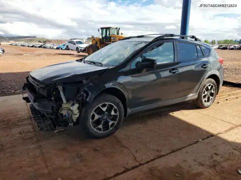 JF2GTADC4K8212633 — 2019 Subaru XV, Передня частина, фото до ремонту