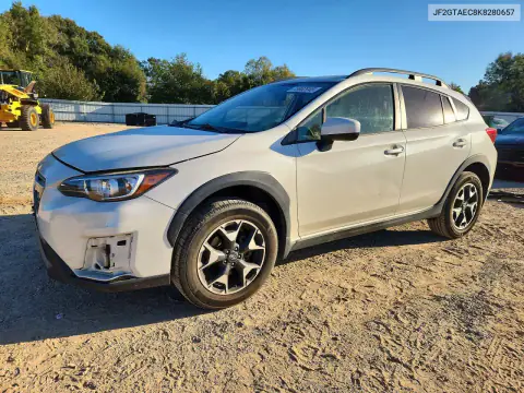 JF2GTAEC8K8280657 — 2019 Subaru XV, Parte delantera, fotos antes de reparar