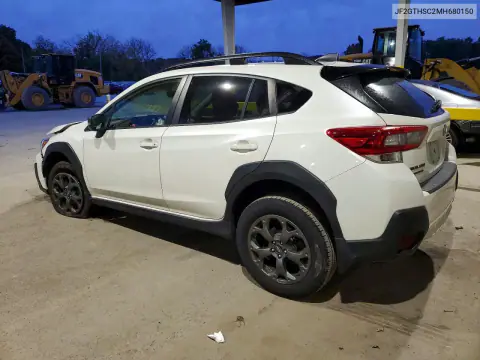 2021 Subaru Crosstrek Sport VIN JF2GTHSC2MH680150 фото 2