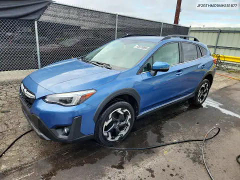 JF2GTHMC9MH351877 — 2021 Subaru XV, დატბორვა, ფოტოები შეკეთებამდე