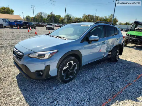 JF2GTHMC4M8654758 — 2021 Subaru XV, Lateral, fotos antes de reparar