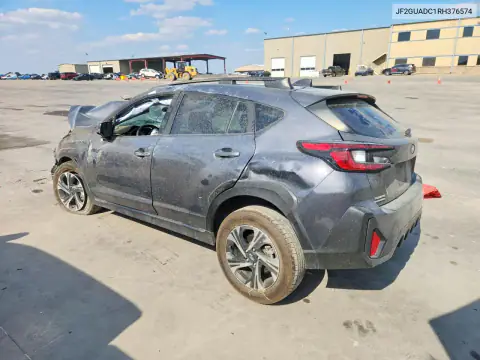 JF2GUADC1RH376574 — 2024 Subaru XV, фото 2 з Copart, Передня частина