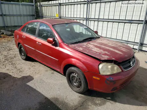 2007 Suzuki Forenza Base VIN KL5JD56Z97K690640 фото 4