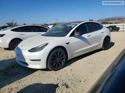 5YJ3E1EA2HF002612 — 2017 Tesla Model 3, Lateral, fotos antes de reparar