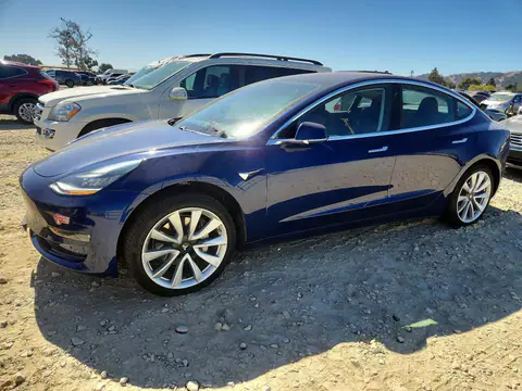 5YJ3E1EB6JF088490 Tesla Model 3 2018 — Side damage, before-repair photo