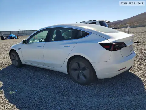 5YJ3E1EB7JF115647 — 2018 Tesla Model 3, ფოტო 2, Copart, წინა ნაწილი