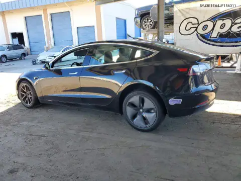 5YJ3E1EA4JF156311 — 2018 Tesla Model 3, foto 2 de Copart, Parte delantera