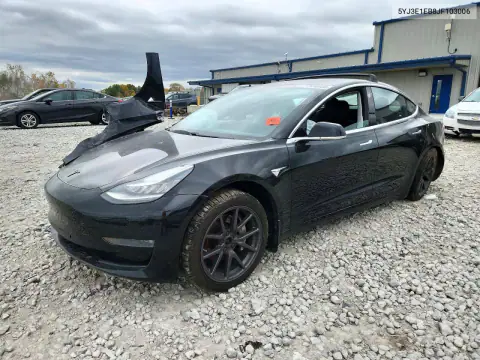 5YJ3E1EB8JF103006 — 2018 Tesla Model 3, გვერდითი ნაწილი, ფოტოები შეკეთებამდე
