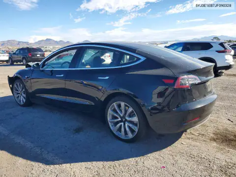 5YJ3E1EB7JF090328 — 2018 Tesla Model 3, фото 2 з Copart, Передня частина