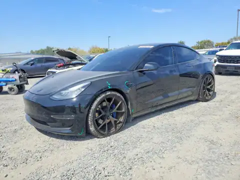 5YJ3E1EB9KF384752 — 2019 Tesla Model 3, ЗАДНЯЯ ЧАСТЬ (Rear End), фото до ремонта