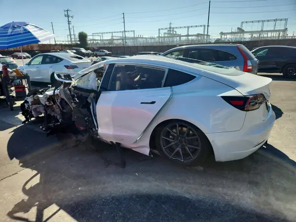 5YJ3E1EA5LF590482 — 2020 Tesla Model 3, photo 2 from Copart, Side