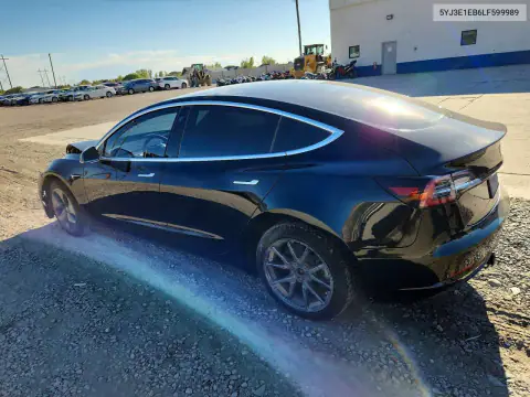 5YJ3E1EB6LF599989 — 2020 Tesla Model 3, photo 2 from Copart, Front end