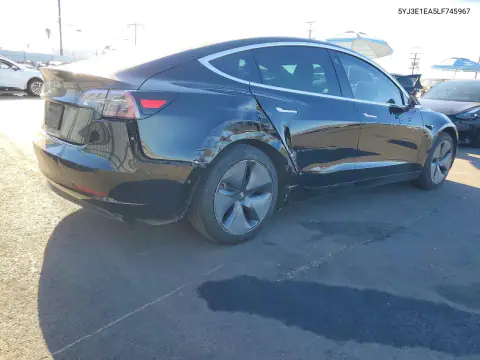 5YJ3E1EA5LF745967 — 2020 Tesla Model 3, ფოტო 3, Copart 28.10.2026, უკანა ნაწილი