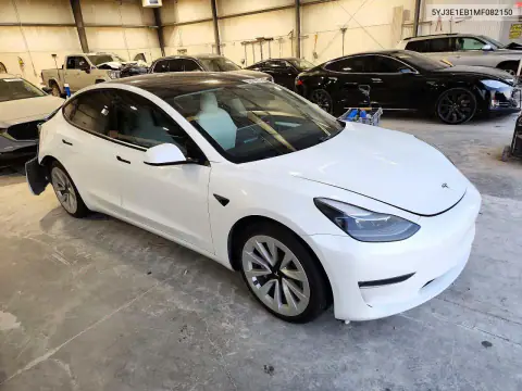 5YJ3E1EB1MF082150 — 2021 Tesla Model 3, фото 4 з Copart, Задня частина