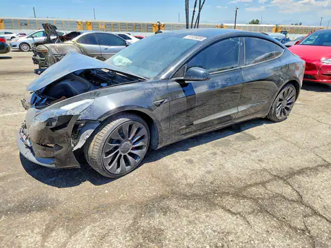 5YJ3E1EC2MF868001 — 2021 Tesla Model 3, წინა ნაწილი (Front End), ფოტოები შეკეთებამდე