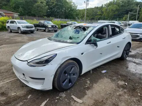 5YJ3E1EA3MF921450 — 2021 Tesla Model 3, Vandalism (Vandalism), before-repair photos