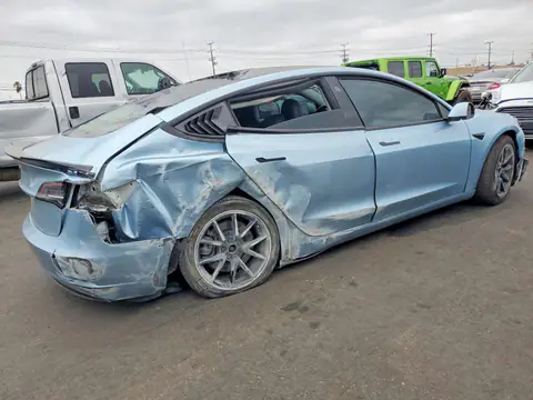 5YJ3E1EA6MF099114 — 2021 Tesla Model 3, photo 3 from Copart 14.10.2026, Rear end