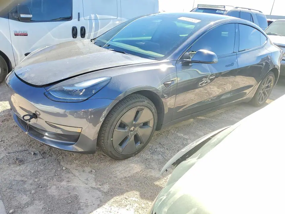5YJ3E1EA3MF096378 Tesla Model 3 2021 — Front end damage, before-repair photo