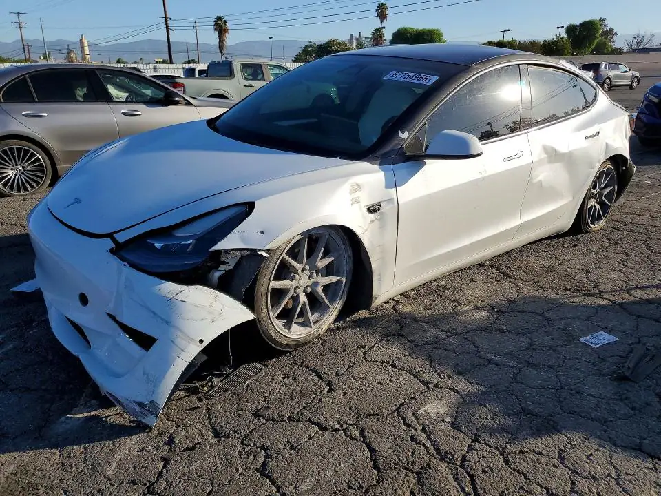 5YJ3E1EA9MF994290 Tesla Model 3 2021 — Front end damage, before-repair photo