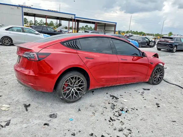5YJ3E1EC8MF054418 — 2021 Tesla Model 3, photo 3 from Copart, Front end