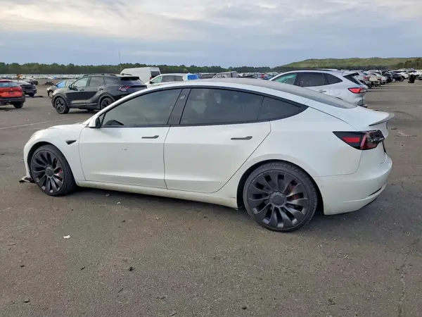 5YJ3E1EC4MF027703 — 2021 Tesla Model 3, photo 2 from Copart, Undercarriage damage