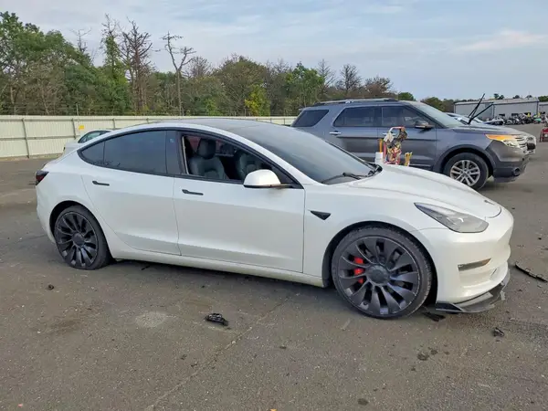5YJ3E1EC4MF027703 — 2021 Tesla Model 3, photo 4 from Copart, Undercarriage damage