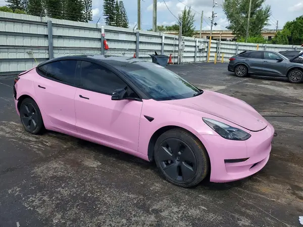 5YJ3E1EA8MF093220 — 2021 Tesla Model 3, photo 4 from Copart 08.10.2026, Mechanical damage