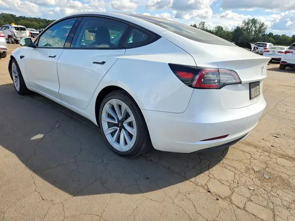 5YJ3E1EA3MF928558 — 2021 Tesla Model 3, photo 2 from Copart, Flood