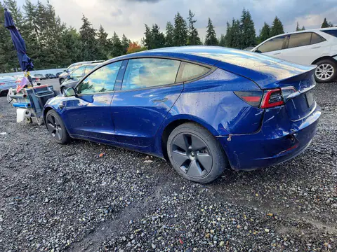 5YJ3E1EB9MF003680 — 2021 Tesla Model 3, фото 2 с аукциона Copart 29.09.2026, Задняя часть