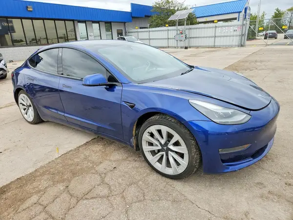 5YJ3E1EB2MF057175 — 2021 Tesla Model 3, zdjęcie 4 z Copart, Tył