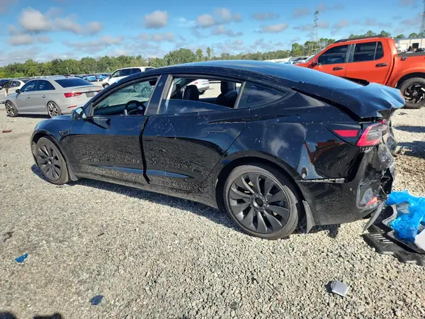 5YJ3E1EA2MF977282 — 2021 Tesla Model 3, photo 2 from Copart, Rear end