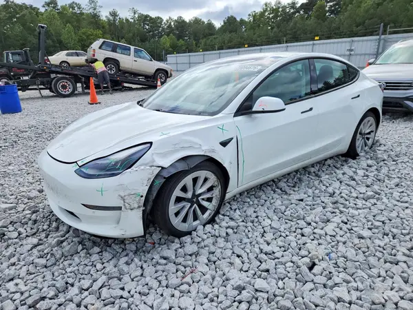5YJ3E1EA5MF917089 Tesla Model 3 2021 — Front end damage, before-repair photo