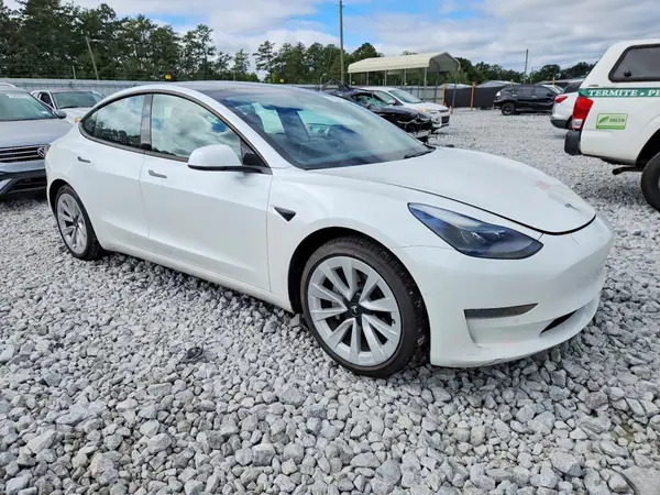 5YJ3E1EA5MF917089 — 2021 Tesla Model 3, photo 4 from Copart, Front end