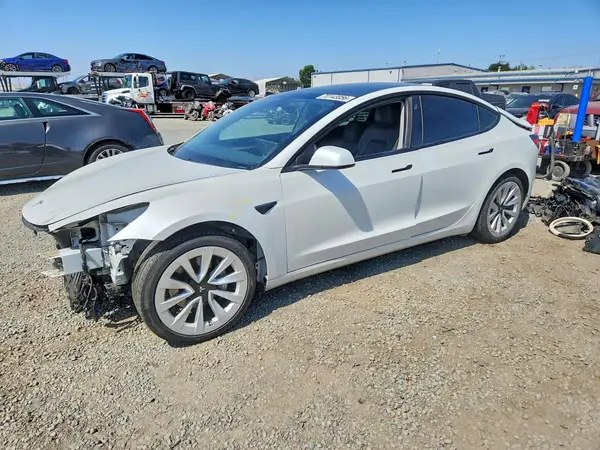 5YJ3E1EA4MF001441 — 2021 Tesla Model 3, Front end (Front End), before-repair photos