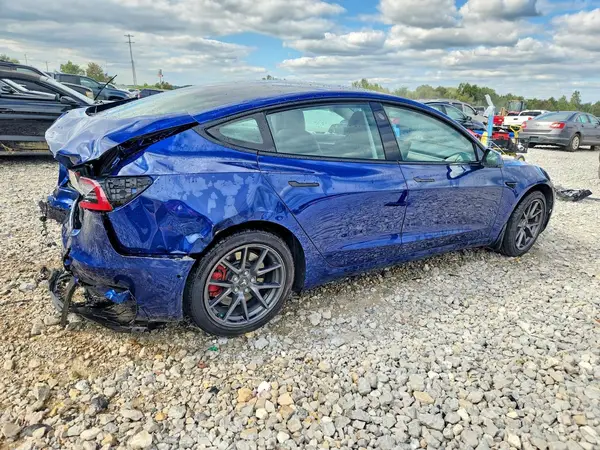5YJ3E1EB2MF983317 — 2021 Tesla Model 3, zdjęcie 3 z Copart, Tył
