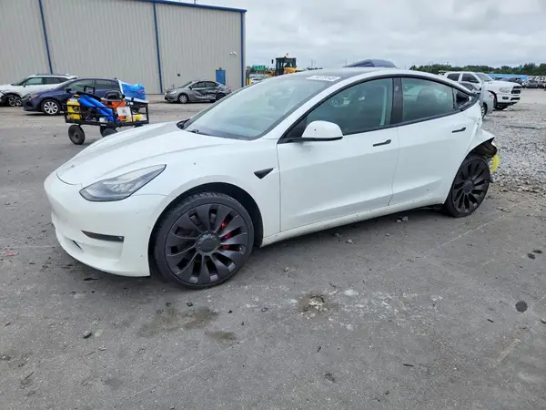 5YJ3E1EC7MF850920 Tesla Model 3 2021 — Rear end damage, before-repair photo