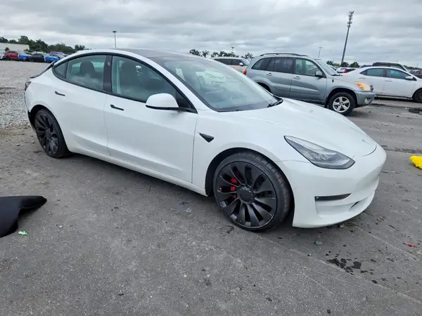 5YJ3E1EC7MF850920 — 2021 Tesla Model 3, photo 4 from Copart, Rear end