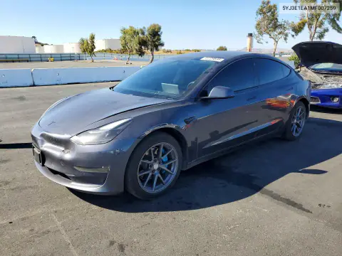 2021 Tesla Model 3 VIN 5YJ3E1EA1MF007259 фото 1
