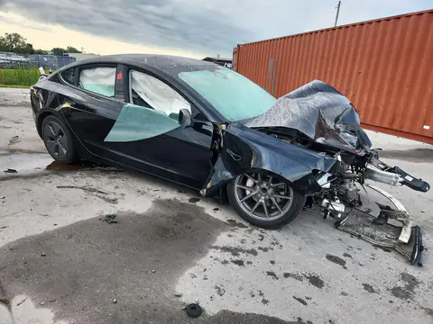 5YJ3E1EA4MF963593 — 2021 Tesla Model 3, photo 4 from Copart, Front end