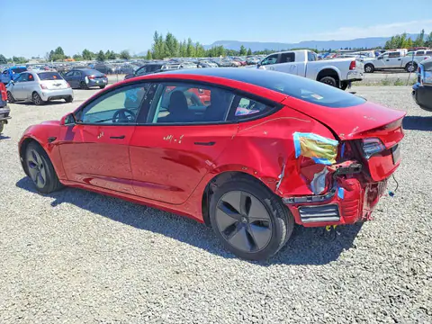 5YJ3E1EB2NF367344 — 2022 Tesla Model 3, фото 2 с аукциона Copart 29.09.2026, Задняя часть